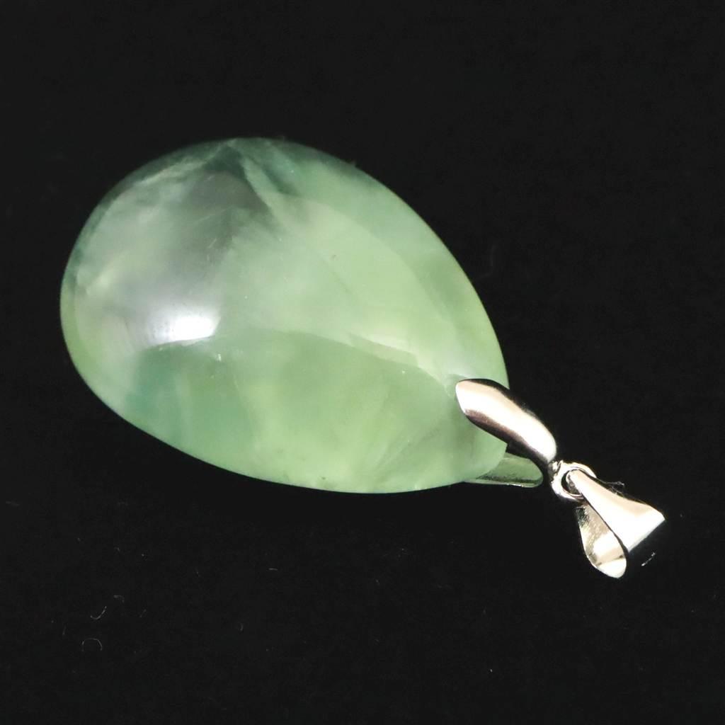 プレナイト 30mmペアシェイプ ペンダント 10.3g #23234 | 4枚目