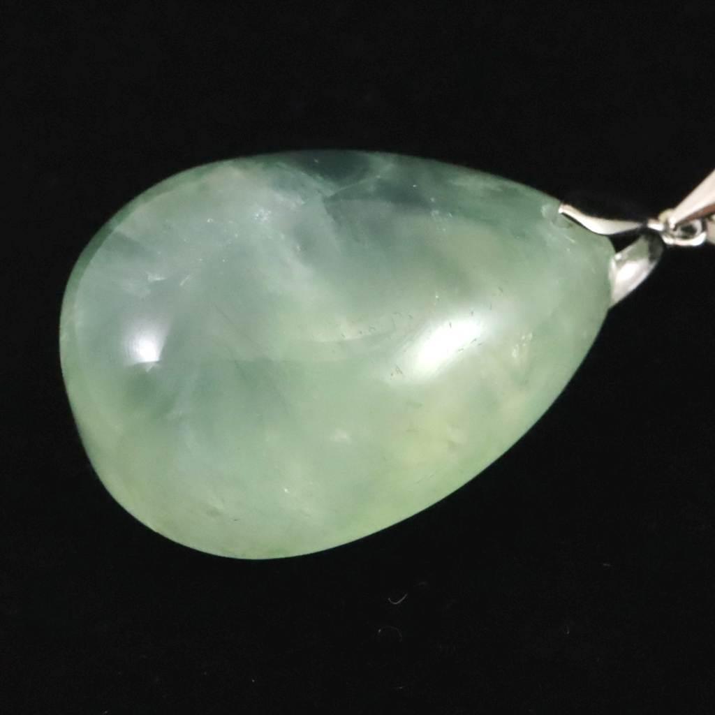 プレナイト 27mmペアシェイプ ペンダント 10.8g #54851 | 3枚目