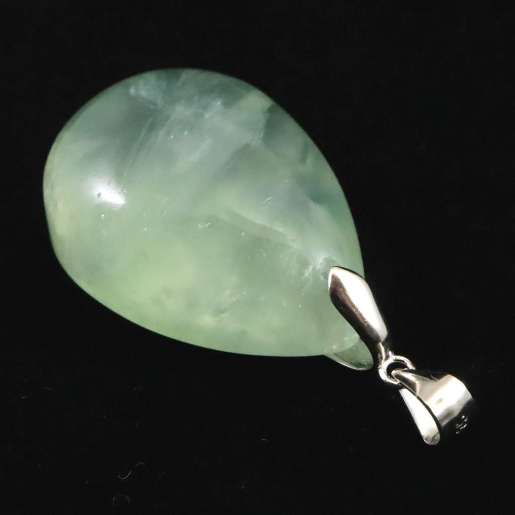 プレナイト 27mmペアシェイプ ペンダント 10.8g #54851 | 4枚目