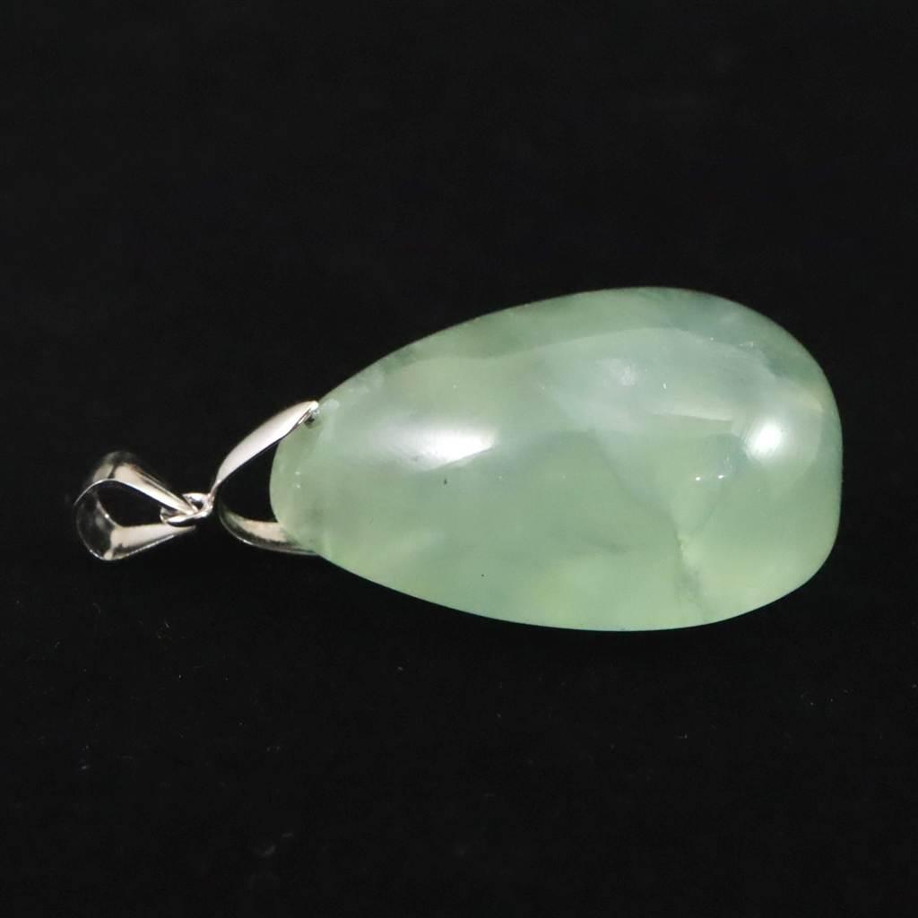 プレナイト 27mmペアシェイプ ペンダント 10.8g #54851 | 6枚目