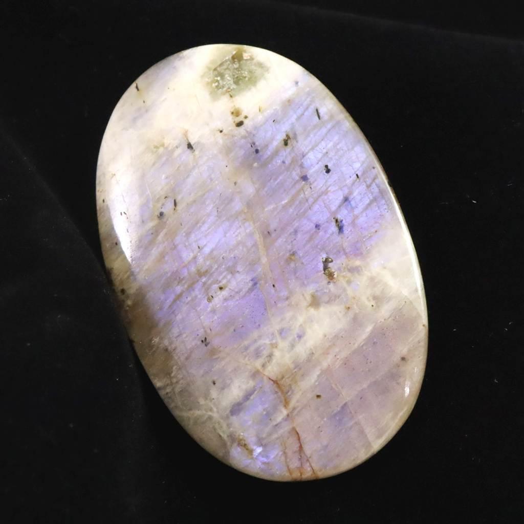 ロシア産 ベロモナイト ムーンストーン 53mmオーバルカボション 21.0g #260401枚目の画像