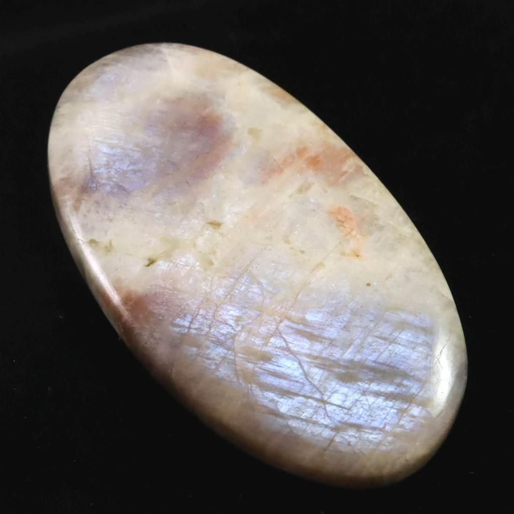 ロシア産 ベロモナイト ムーンストーン 55mmオーバルカボション 22.3g #297571枚目の画像