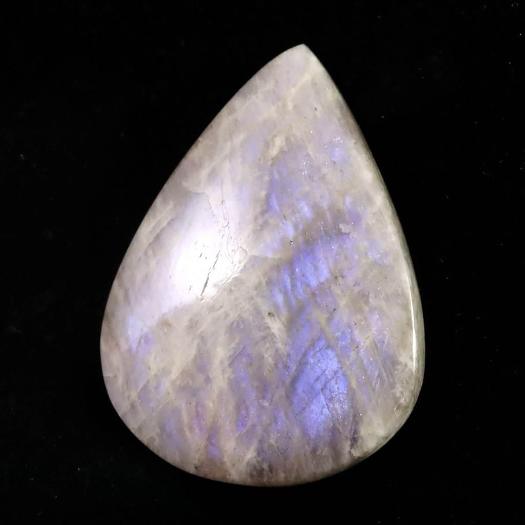 ロシア産 ベロモナイト ムーンストーン 47mmペアシェイプカボション 16.6g #969761枚目の画像