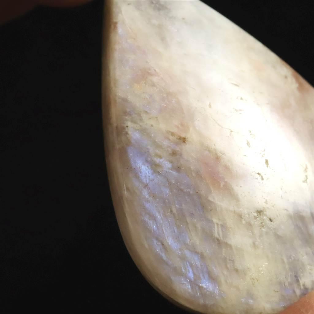 ロシア産 ベロモナイト ムーンストーン 45mmペアシェイプカボション 15.3g #286871枚目の画像