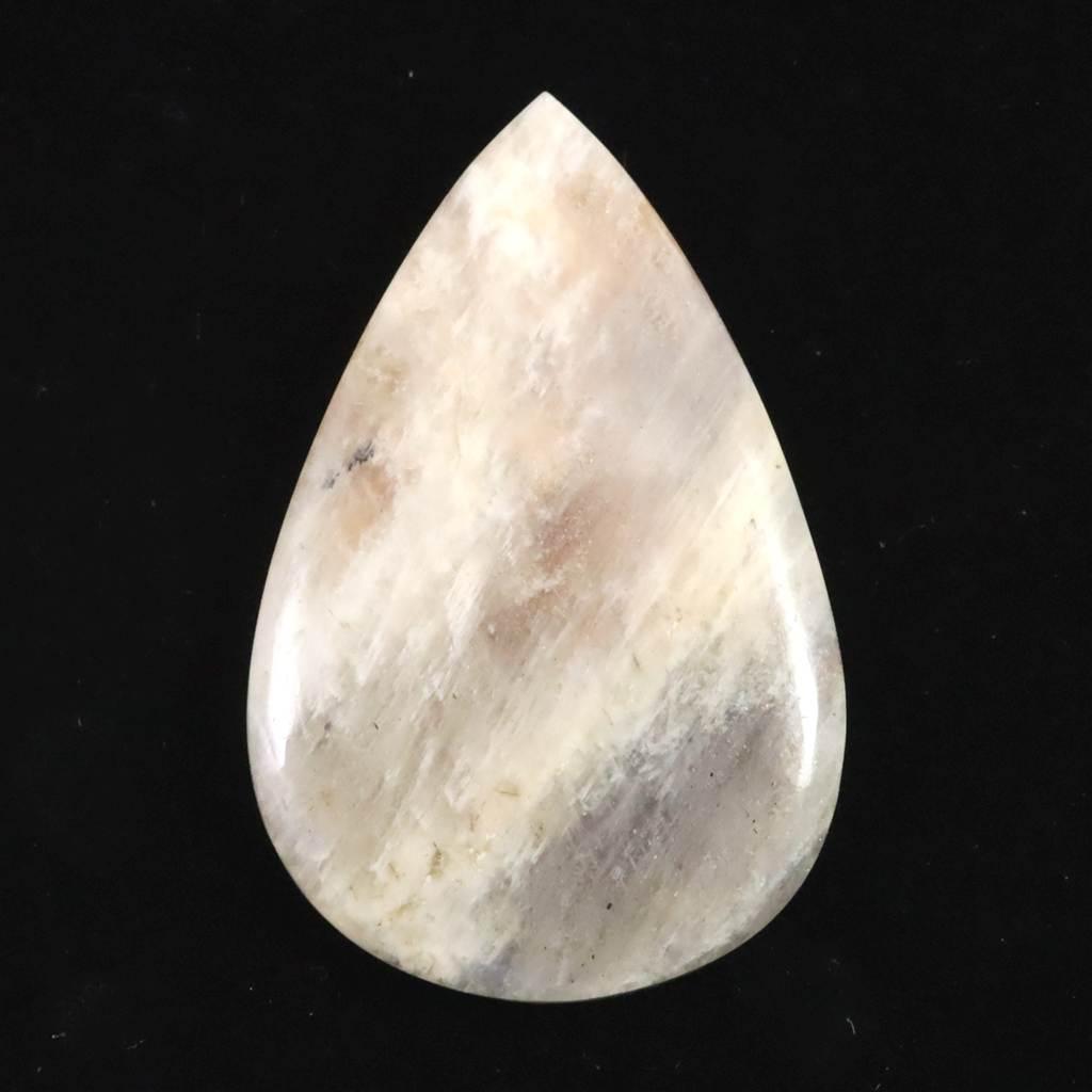 ロシア産 ベロモナイト ムーンストーン 49mmペアシェイプカボション 18.0g #19982 | 3枚目