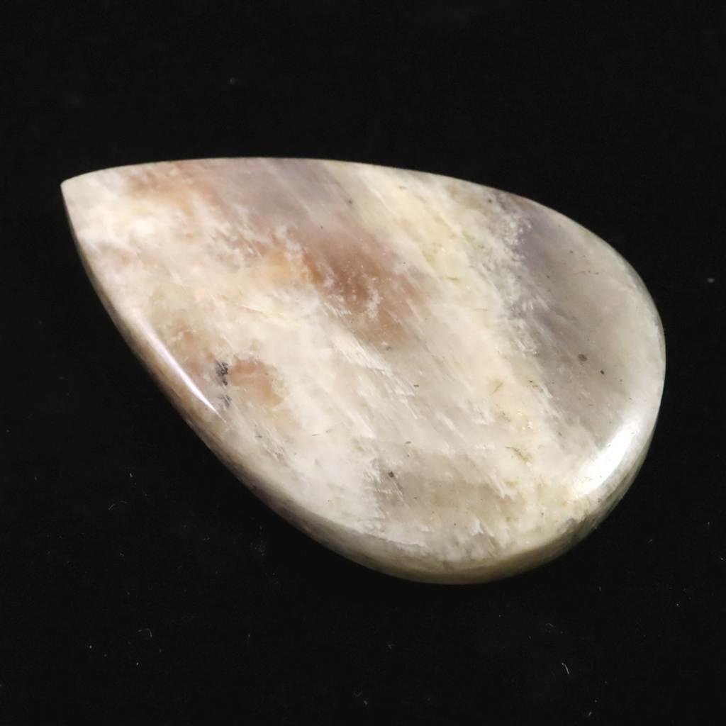 ロシア産 ベロモナイト ムーンストーン 49mmペアシェイプカボション 18.0g #19982 | 4枚目