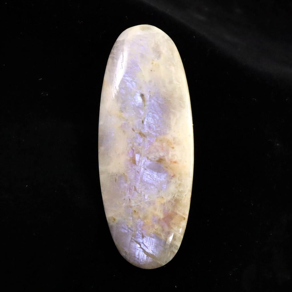 ロシア産 ベロモナイト ムーンストーン 64mmオーバルカボション 23.9g #397351枚目の画像