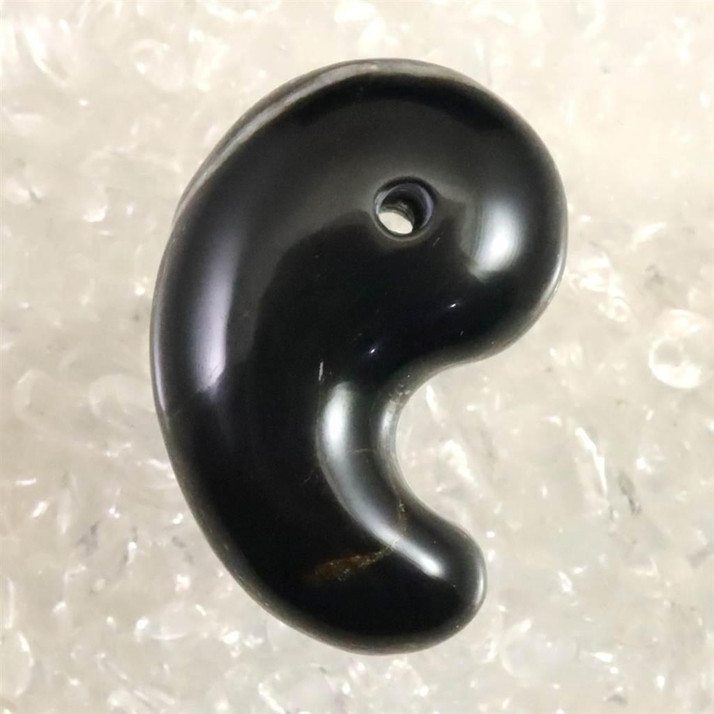 神居古潭石 (カムイ・コタン) 33mm 勾玉 14.4g #79025 | 4枚目