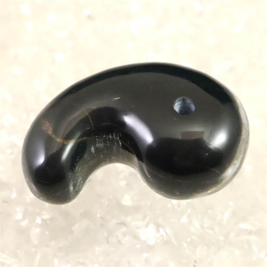 神居古潭石 (カムイ・コタン) 33mm 勾玉 14.4g #79025 | 5枚目