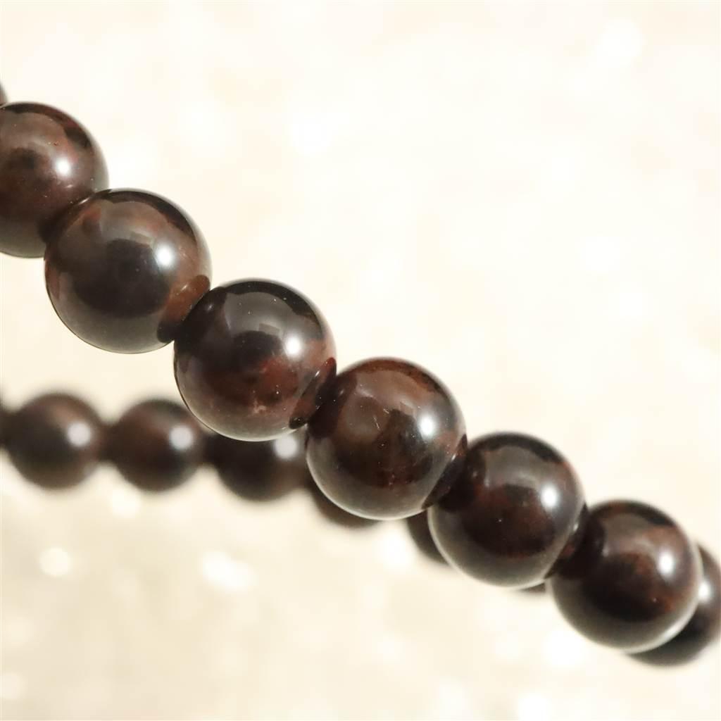 北海道産 ヴァーミリオンオブシディアン(紅十勝) 6mmブレスレット 8.9g #16613 | 6枚目