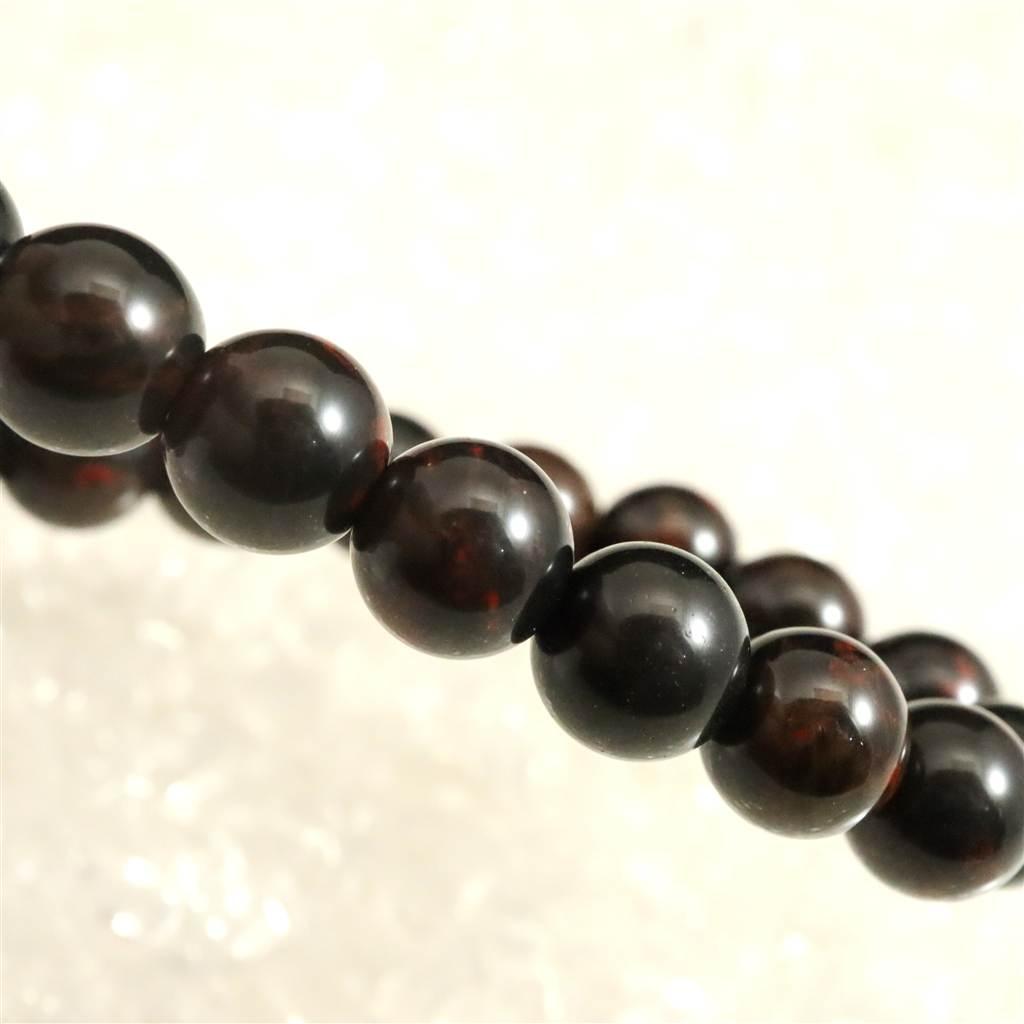 北海道産 ヴァーミリオンオブシディアン(紅十勝) 8mmブレスレット 15.3g #44137 | 5枚目