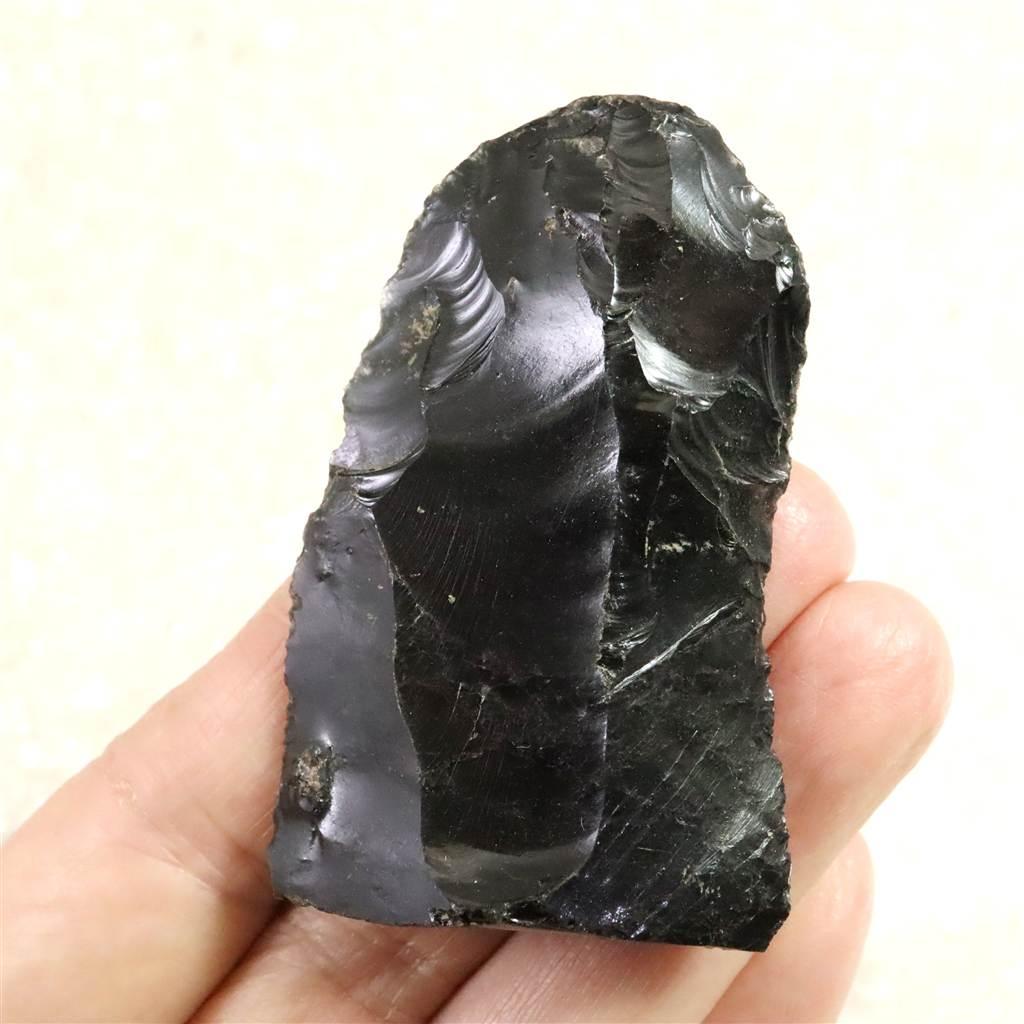 黒曜石 打製石器 59mm 後期旧石器時代 東北・北海道地域 25.4g #30820 | 7枚目