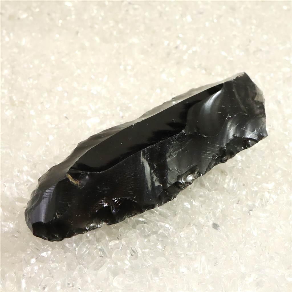 黒曜石 打製石器 101mm 後期旧石器時代 東北・北海道地域 52.0g #61699 | 2枚目