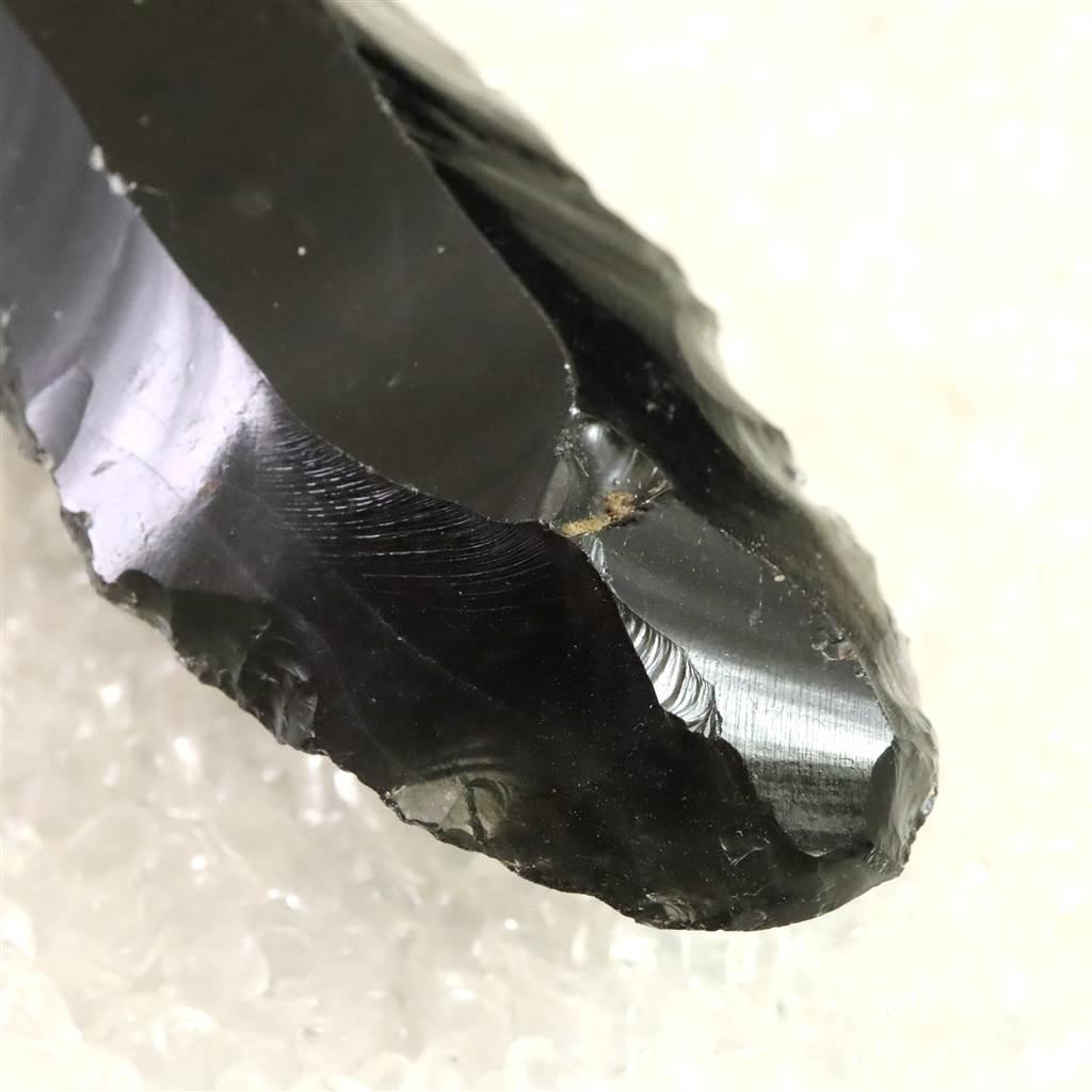 黒曜石 打製石器 101mm 後期旧石器時代 東北・北海道地域 52.0g #61699 | 4枚目