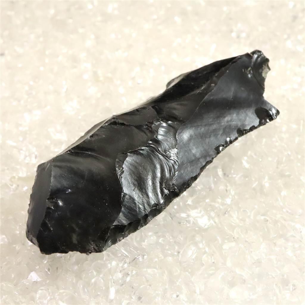 黒曜石 打製石器 81mm 後期旧石器時代 東北・北海道地域 33.3g #60846 | 2枚目