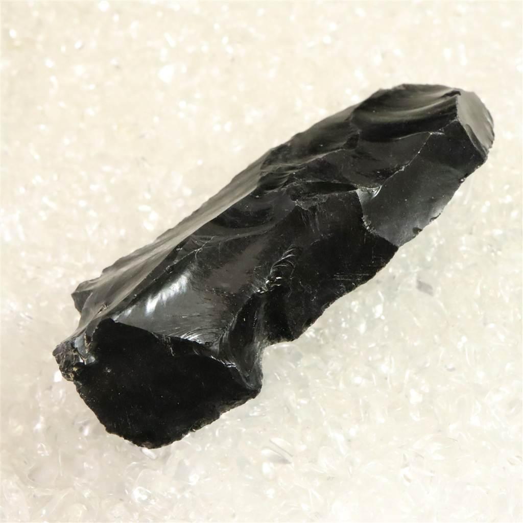 黒曜石 打製石器 81mm 後期旧石器時代 東北・北海道地域 33.3g #60846 | 4枚目