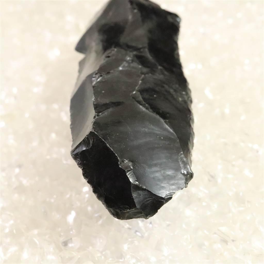 黒曜石 打製石器 81mm 後期旧石器時代 東北・北海道地域 33.3g #60846 | 5枚目