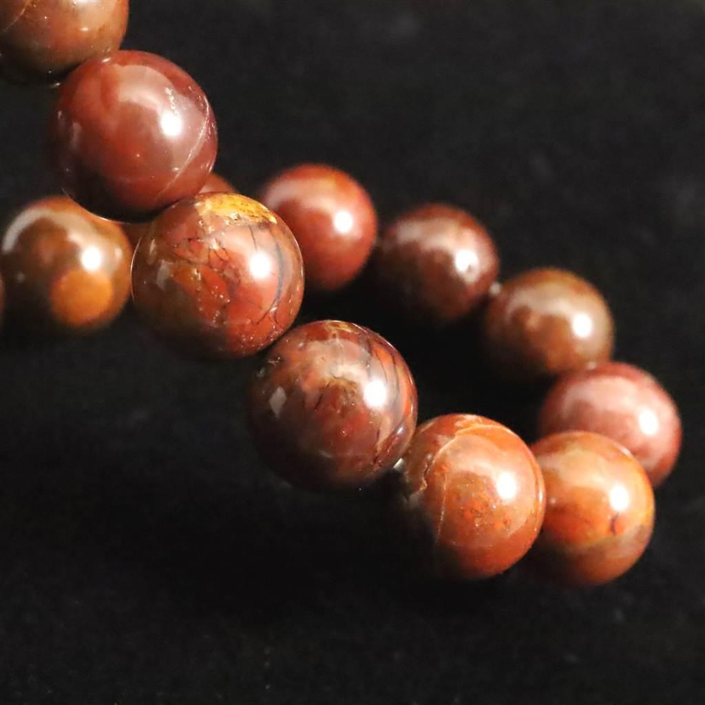 佐渡 赤玉石 10mmブレスレット 30.2g #88578 | 7枚目