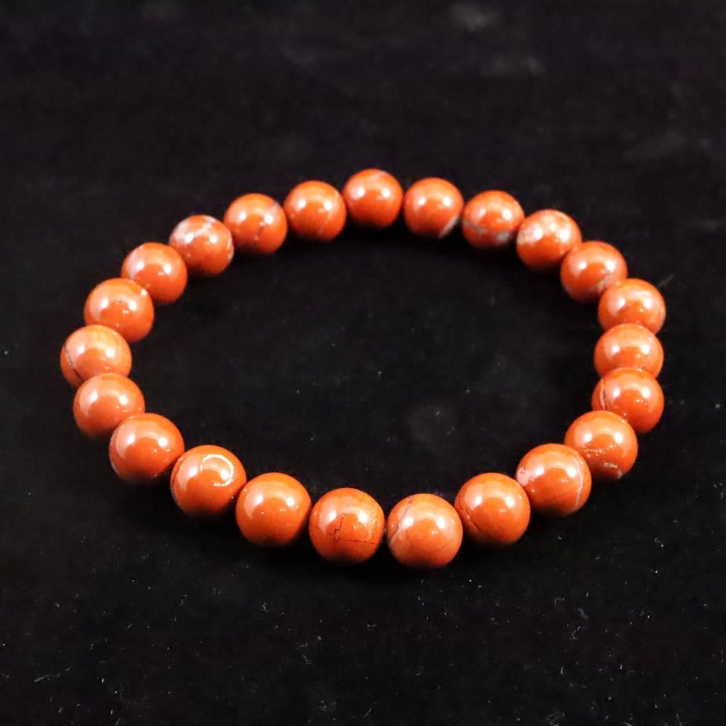 佐渡 赤玉石 9mmブレスレット 22.2g #98101 | 2枚目
