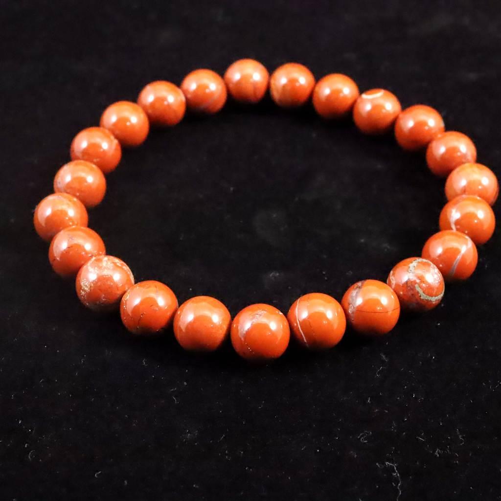 佐渡 赤玉石 9mmブレスレット 22.2g #98101 | 3枚目