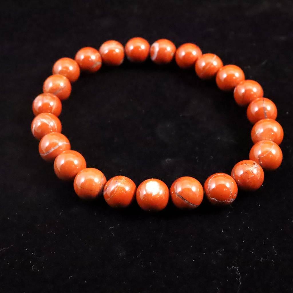 佐渡 赤玉石 9mmブレスレット 22.2g #98101 | 4枚目