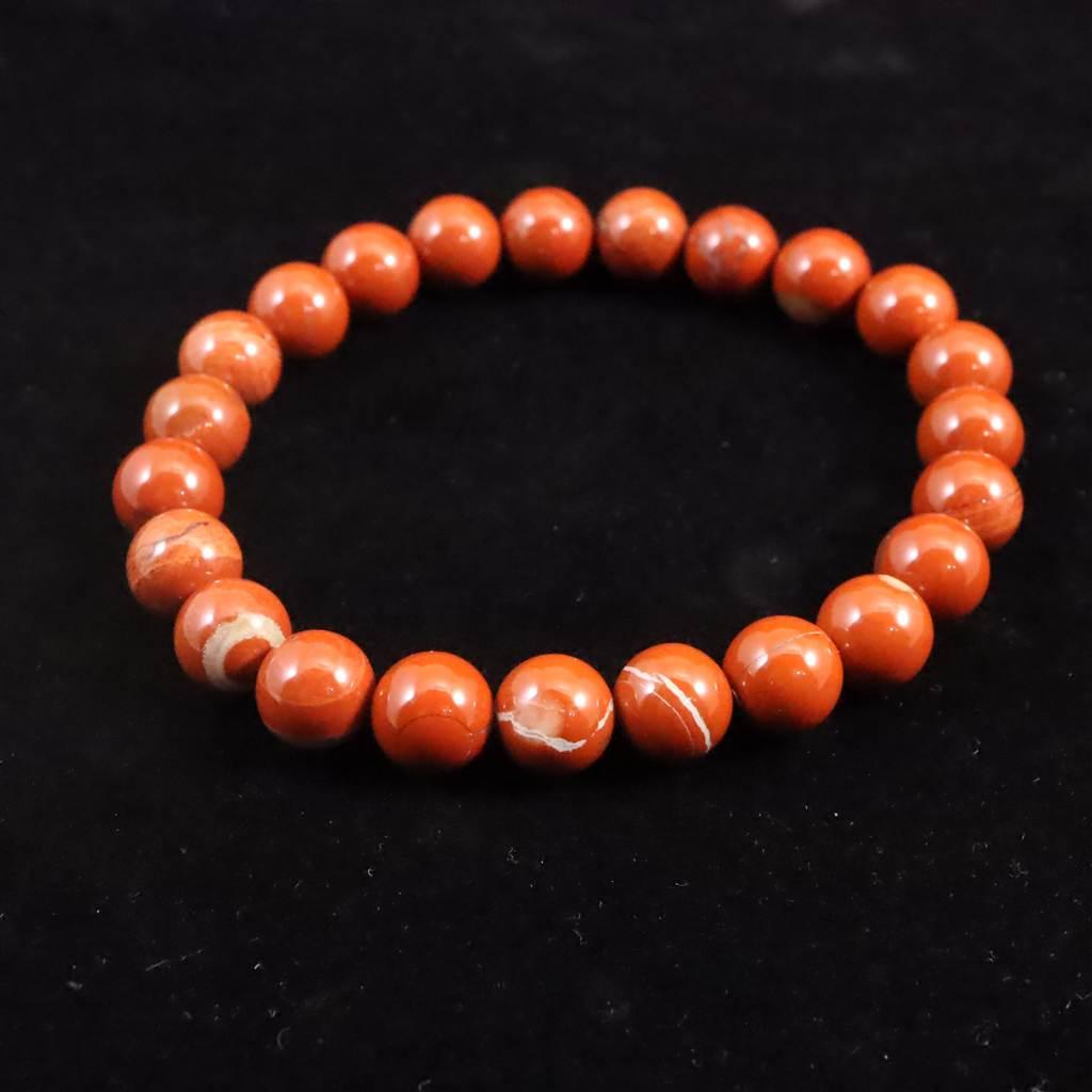 佐渡 赤玉石 9mmブレスレット 22.5g #23549 | 3枚目