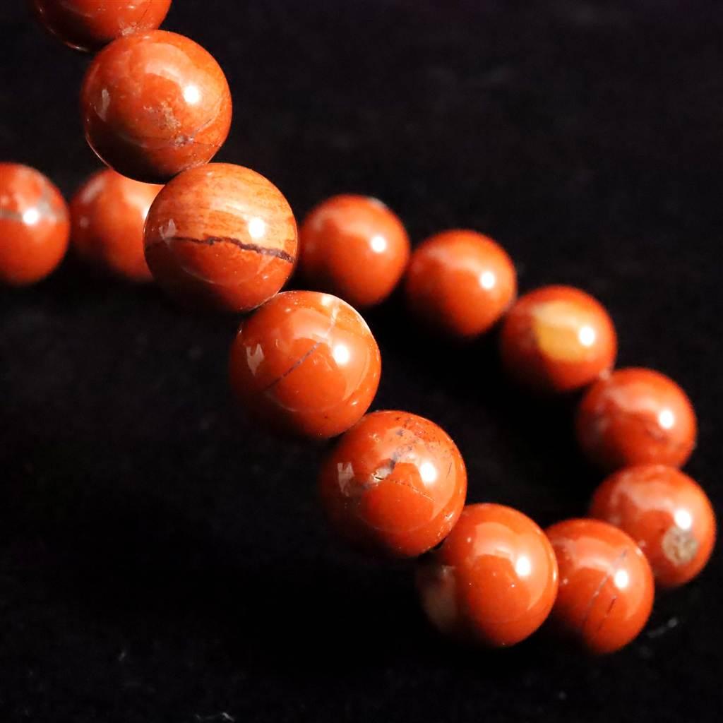 佐渡 赤玉石 9mmブレスレット 22.5g #23549 | 7枚目