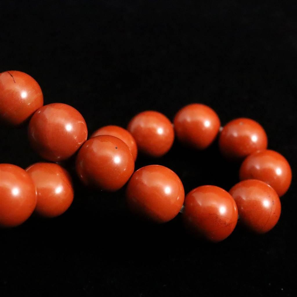 佐渡 赤玉石 9mmブレスレット 25.6g #52067 | 5枚目