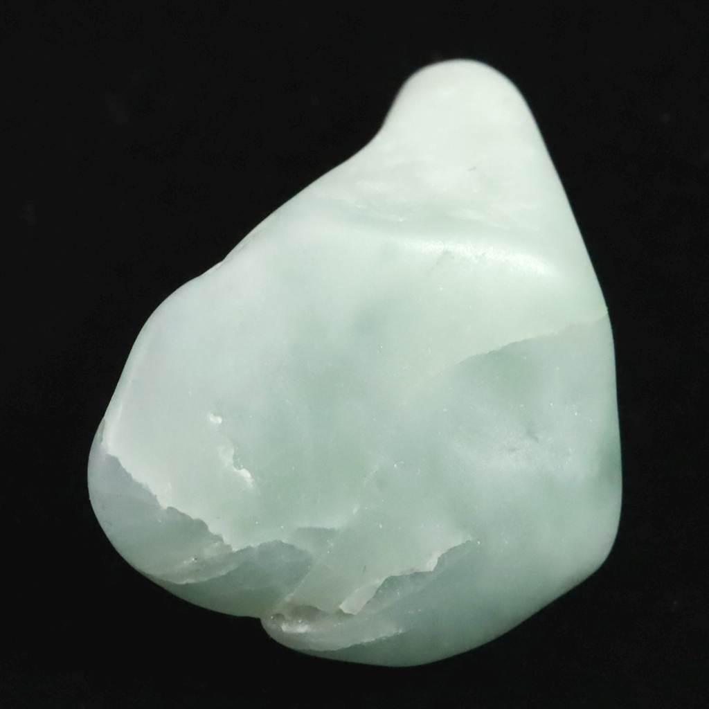 糸魚川翡翠 薄緑 31mmタンブル ディレクトリカード付 13.5g #56588 | 4枚目