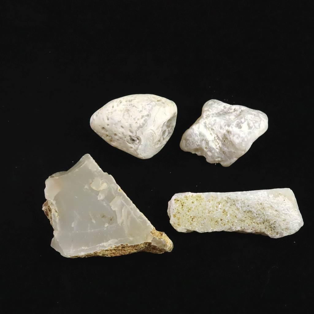 島根県大津島産 玉髄 カルセドニー 原石4個セット 82.5g #17358 | 2枚目