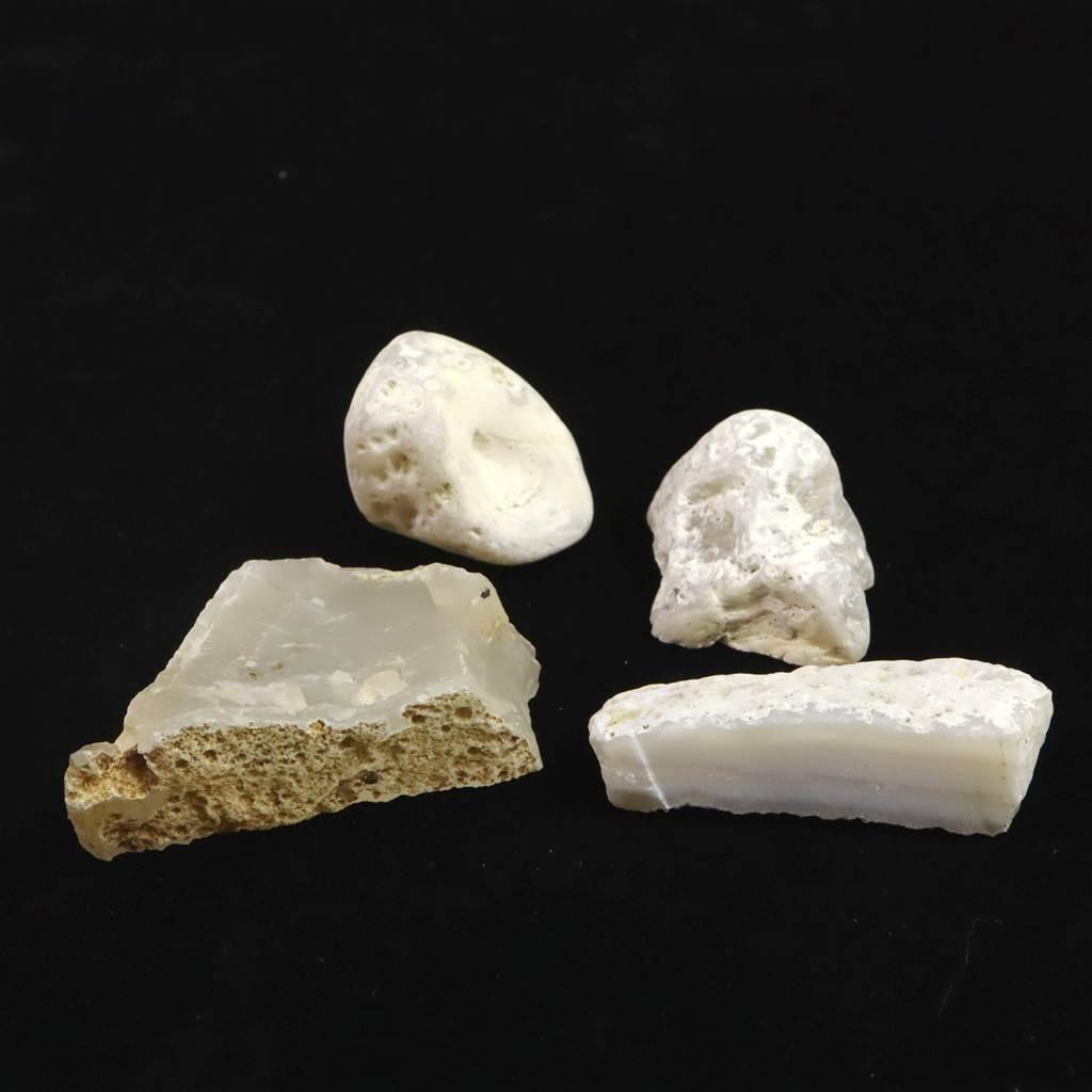 島根県大津島産 玉髄 カルセドニー 原石4個セット 82.5g #17358 | 4枚目