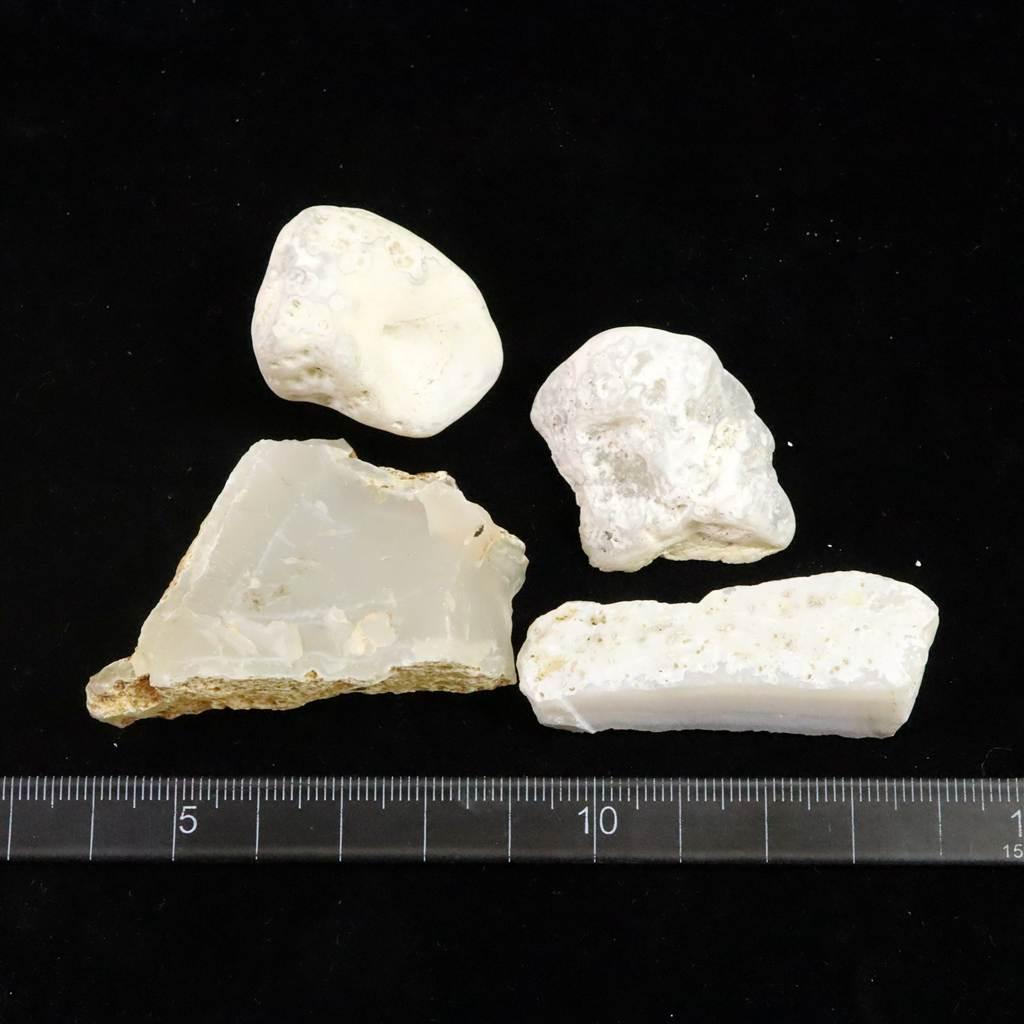 島根県大津島産 玉髄 カルセドニー 原石4個セット 82.5g #17358 | 5枚目