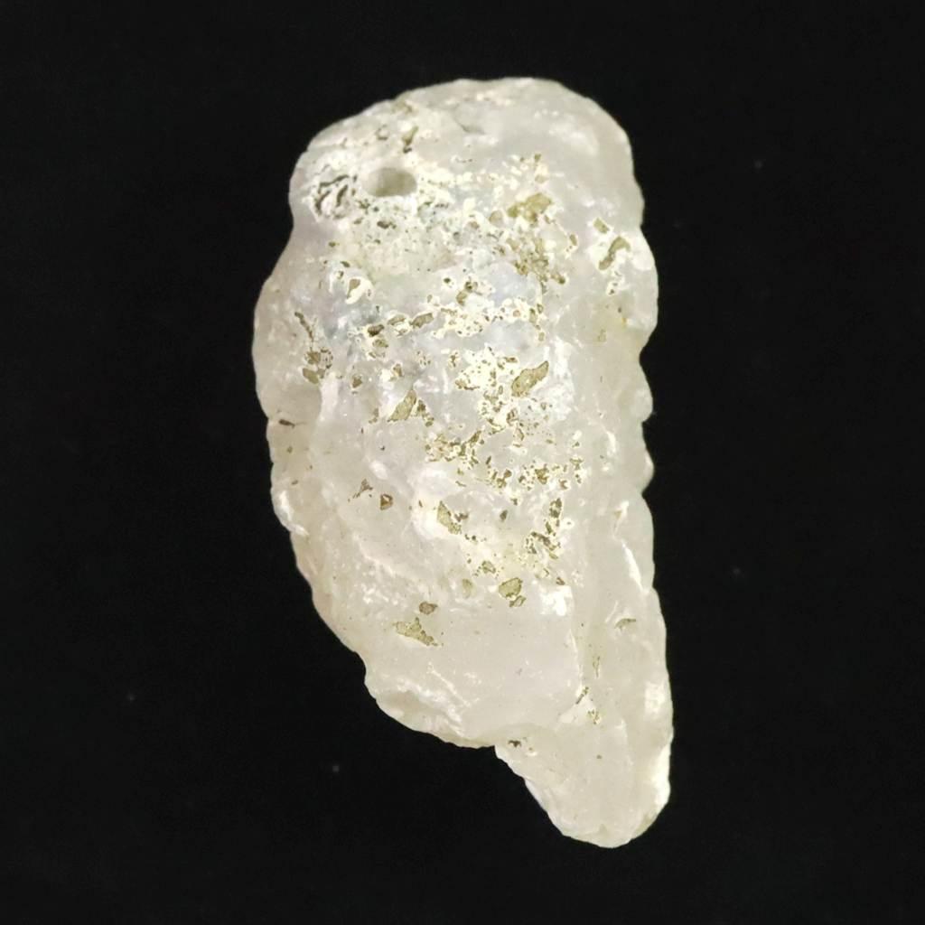 島根県大津島産 指状玉髄 カルセドニー 44mm原石 26.5g #34678 | 2枚目