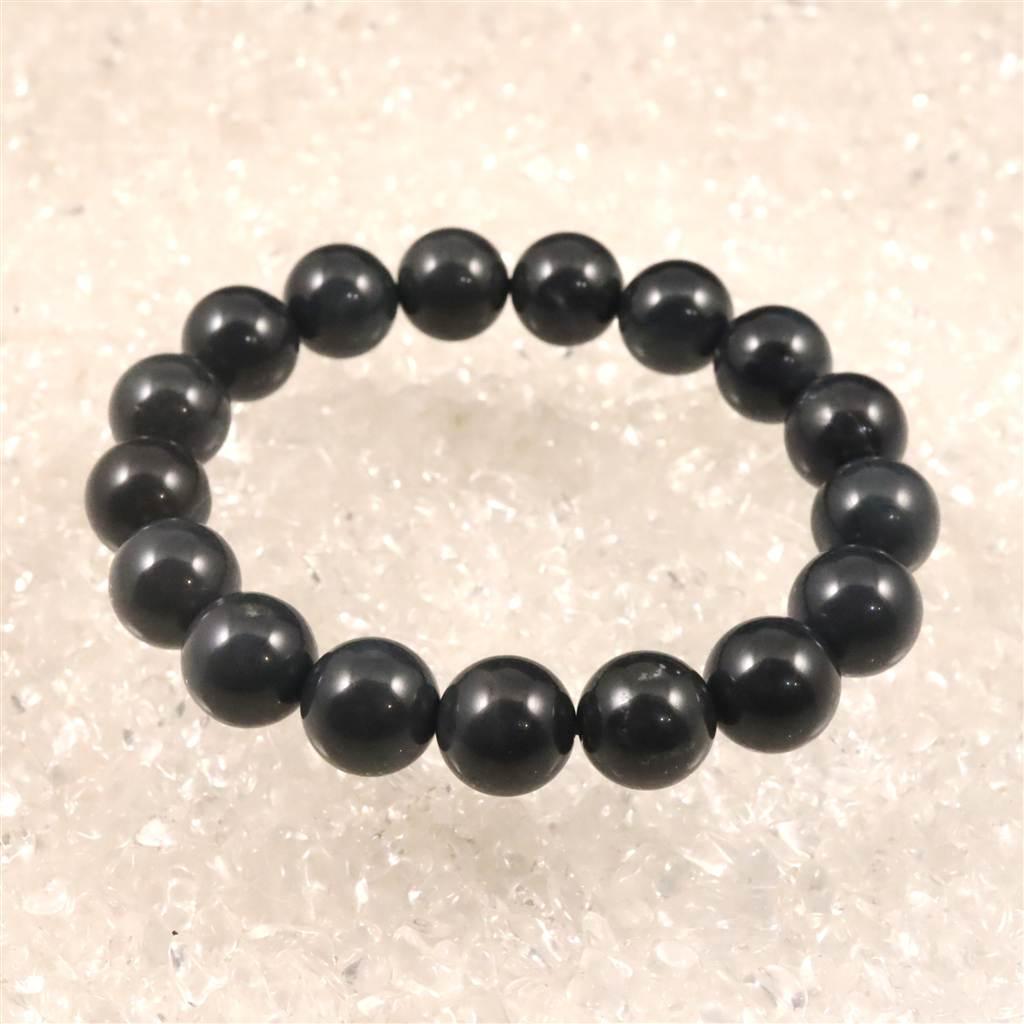 神居古潭石 (カムイ・コタン) ブルー 12mmブレスレット 43.9g #81893 | 2枚目