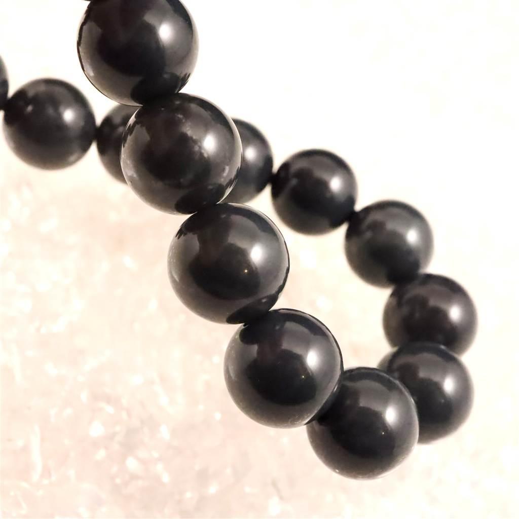 神居古潭石 (カムイ・コタン) ブルー 12mmブレスレット 43.9g #81893 | 5枚目