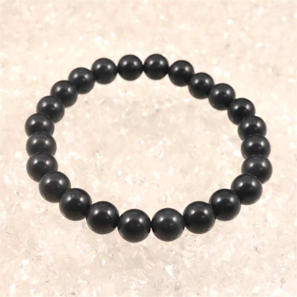 神居古潭石 (カムイ・コタン) ダークブルー 8mmブレスレット 19.6g #21294 | 2枚目