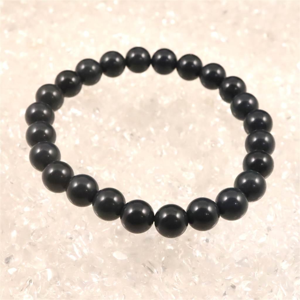 神居古潭石 (カムイ・コタン) ダークブルー 8mmブレスレット 19.6g #21294 | 4枚目