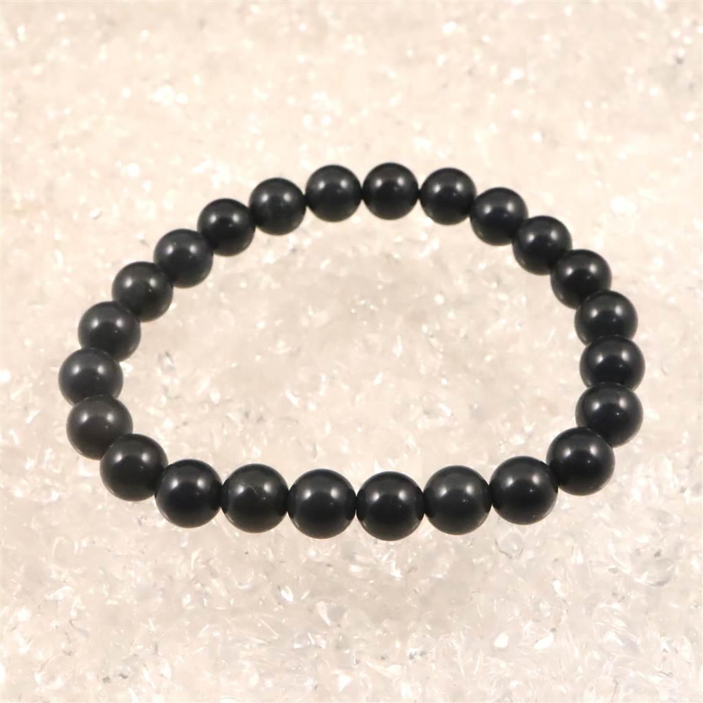 神居古潭石 (カムイ・コタン) ダークブルー 8mmブレスレット 19.4g #60702 | 2枚目