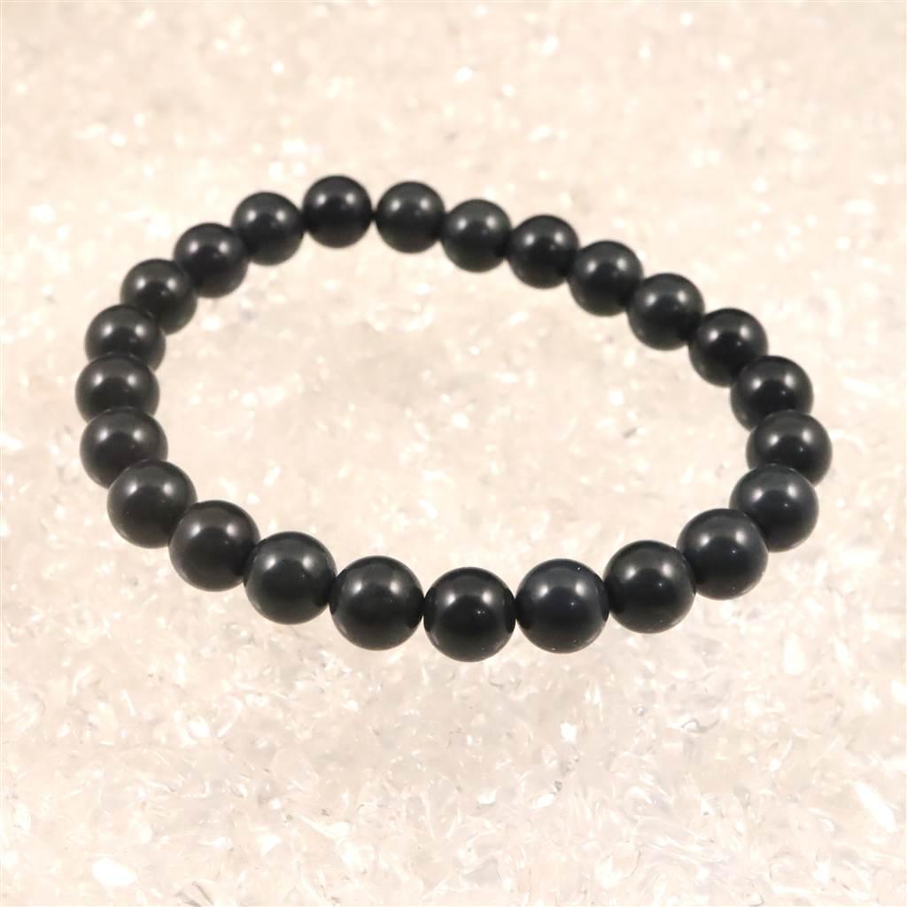 神居古潭石 (カムイ・コタン) ダークブルー 8mmブレスレット 19.4g #60702 | 4枚目