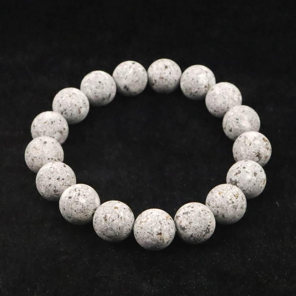 石川県産 医王石 12mmブレスレット 38.4g #48311 | 2枚目