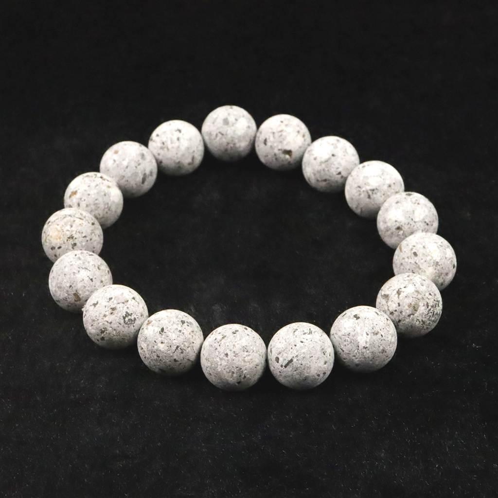 石川県産 医王石 12mmブレスレット 38.4g #48311 | 6枚目