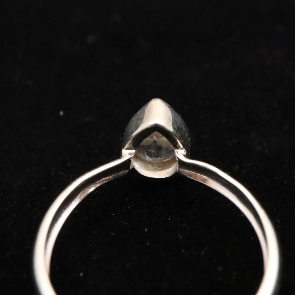 ロシア産 フェナカイト 8.2mm ペアシェイプカット リング 16号 #82596 | 6枚目