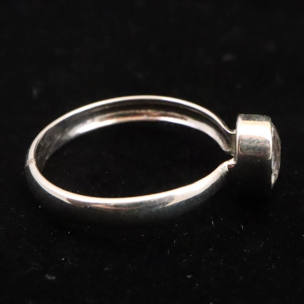ロシア産 フェナカイト 8.2mm ペアシェイプカット リング 16号 #82596 | 7枚目