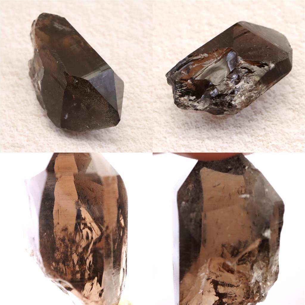 ガウリシャンカール産 ヒマラヤ水晶 スモーキー 40mm原石 23.6g #52493 | 7枚目