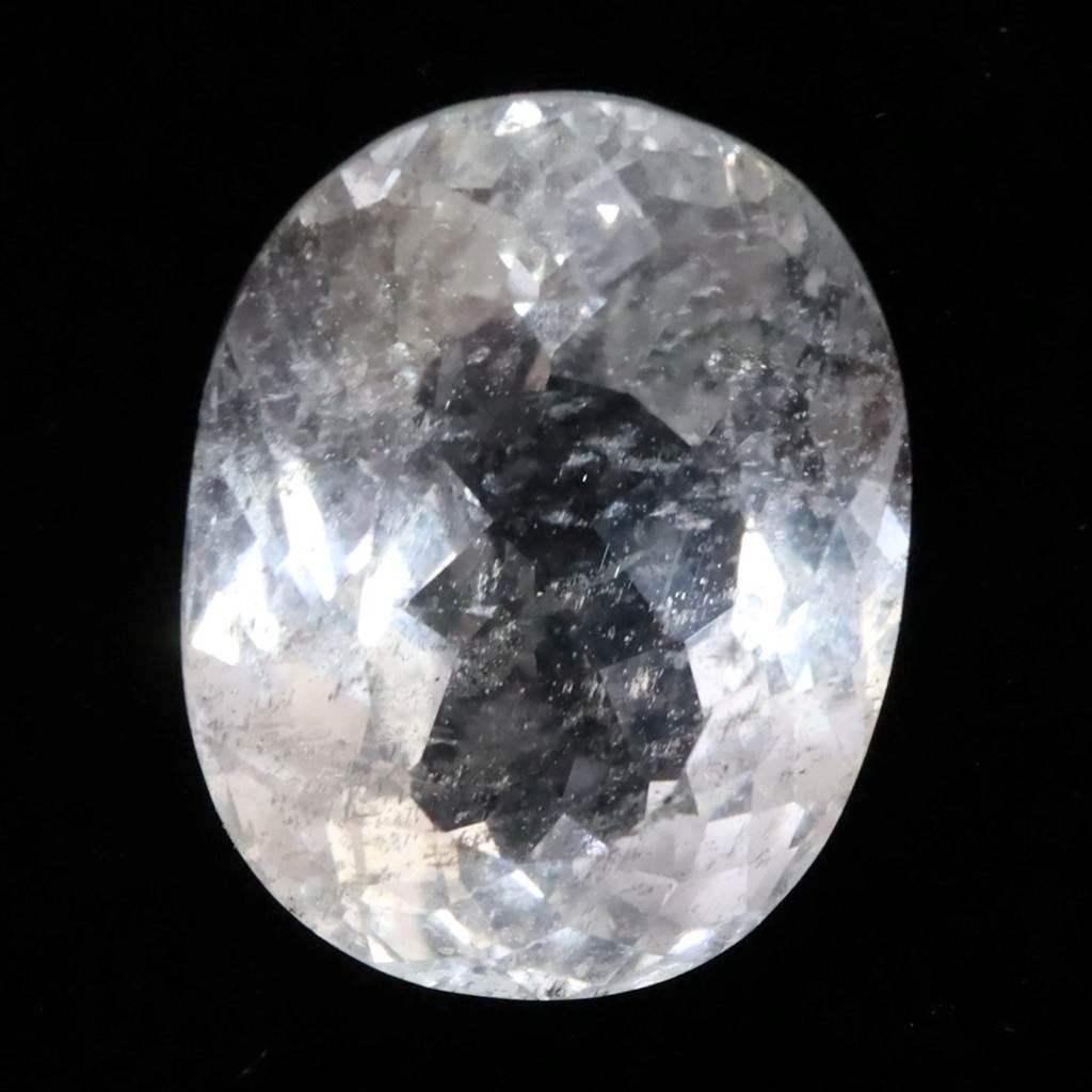ロシア産 フェナカイト 16.6mm オーバルカット ルース 鑑別書付 14.58ct #845321枚目の画像