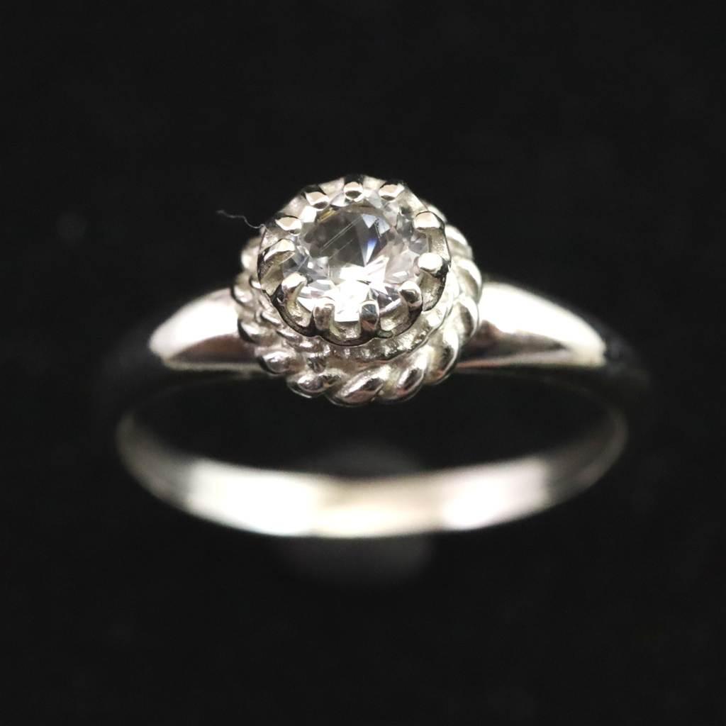 H&E社 アゼツライト 5mmラウンド リング 12号 現品 1.9g #77238 | 2枚目