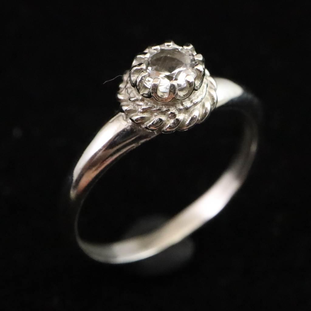 H&E社 アゼツライト 5mmラウンド リング 12号 現品 1.9g #77238 | 3枚目