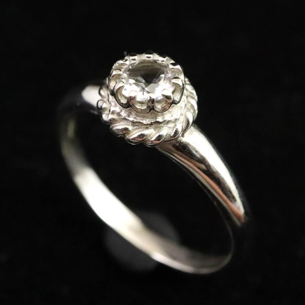 H&E社 アゼツライト 5mmラウンド リング 12号 現品 1.9g #77238 | 4枚目