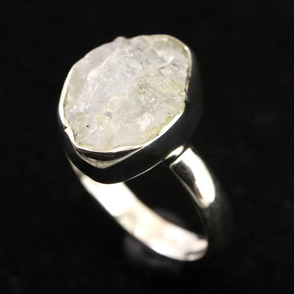 ブラジル産 グレー ヘルデライト 原石 リング 14号 2.8g #74198 | 4枚目