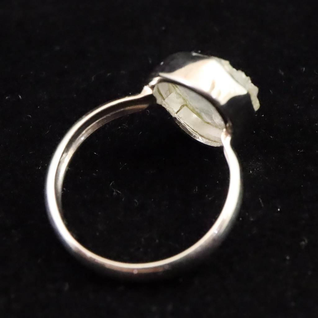 ブラジル産 グレー ヘルデライト 原石 リング 14号 2.8g #74198 | 6枚目